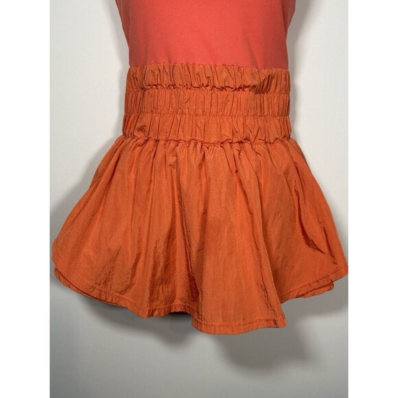 Free People Movement Orange Skortie Size XS Athletic Pickleball School Casual - Picture 3 of 8